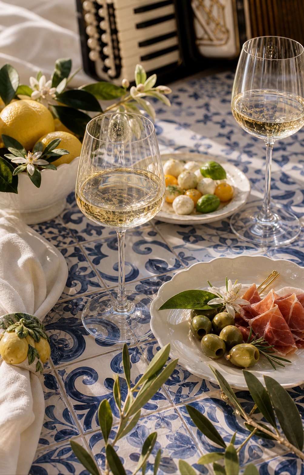 Get Together mit Fingerfood Wein und steirischer Musik im Amalfi-Stil